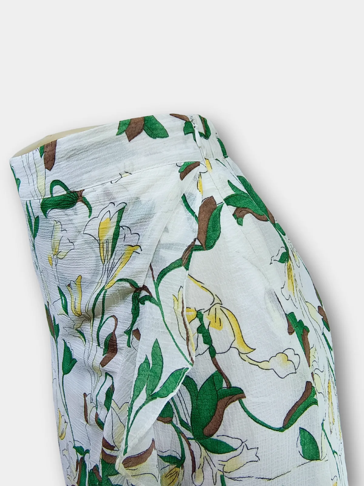 Green Leaf Floral Skirt - N/A bottoms available at theGirlyZone Kampala